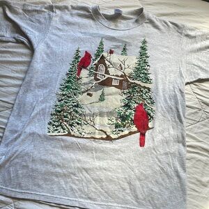 Jerzees Winter Cardinal‎ T Shirt